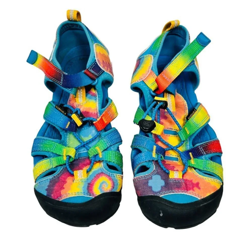 Keen Big Kids Seacamp II CNX Sandal Size 5 Multicolor Hiking Waterproof